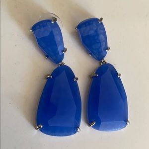 Kendra Scott earrings vintage blue silver new